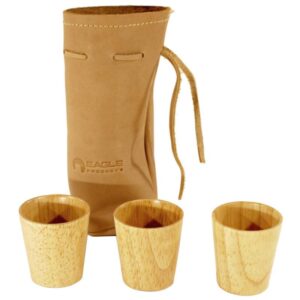 Eagle Products Eagle Products 3 stk drammeglass i tre i skinnpose LF60 Strømsø Sport 1