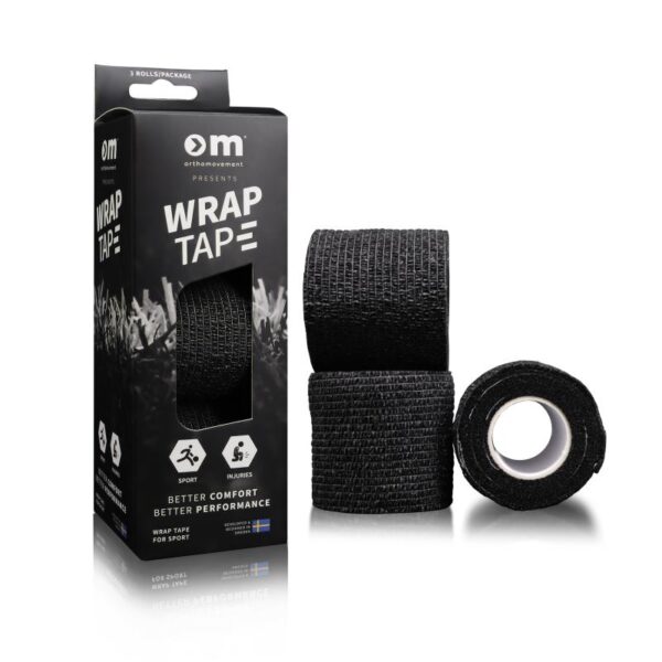 -Ortho-movement–WRAP-TAPE-5cm-WT3BLACK-Strømsø-Sport-1 Ortho movement WRAP TAPE 5cm WT3BLACK Strømsø Sport 1