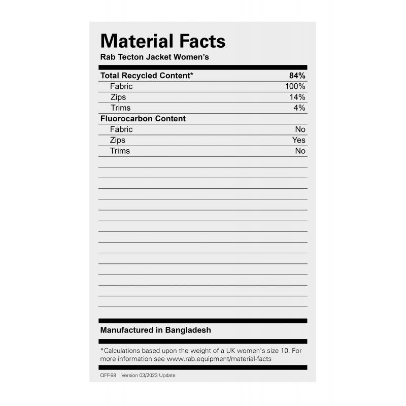 Rab Rab Tecton Jacket Wmns QFF-98 Strømsø Sport 3