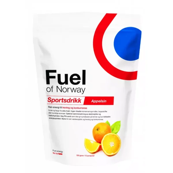 Fuel of Norway Sportsdrikke 0,5 kg Appelsin 5006 Strømsø Sport 1