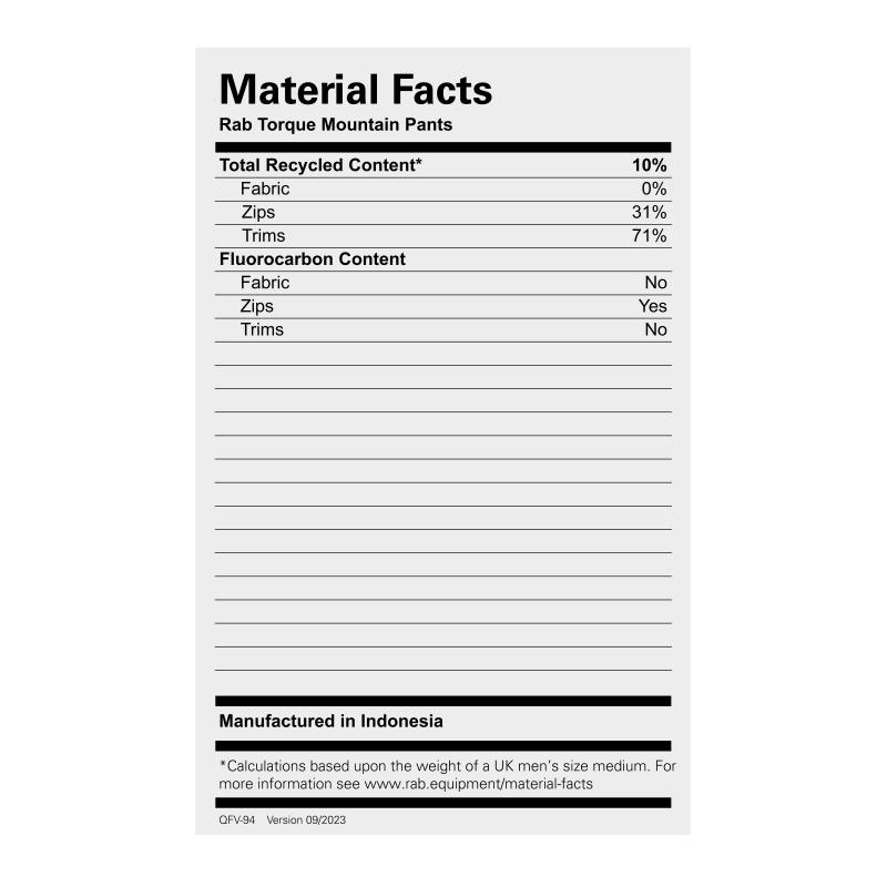 Rab Rab Torque Mountain Pants QFV-94 Strømsø Sport 3