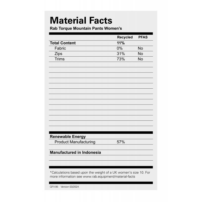 Rab Rab Torque Mountain Pants Wmns QFV-95 Strømsø Sport 3