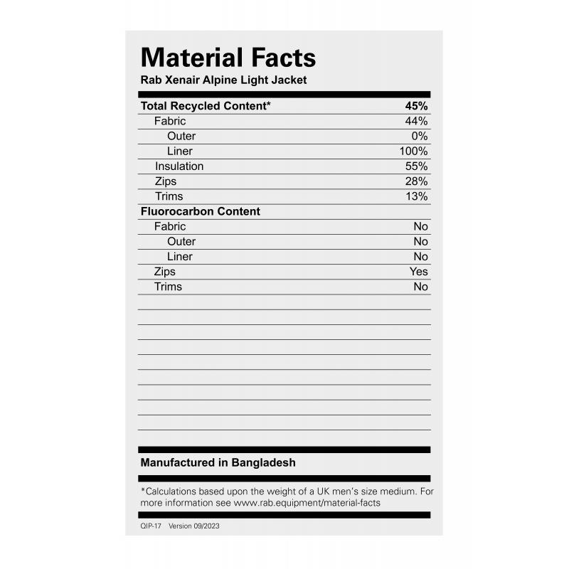 Rab Rab Xenair Alpine Light Jacket QIP-17 Strømsø Sport 2