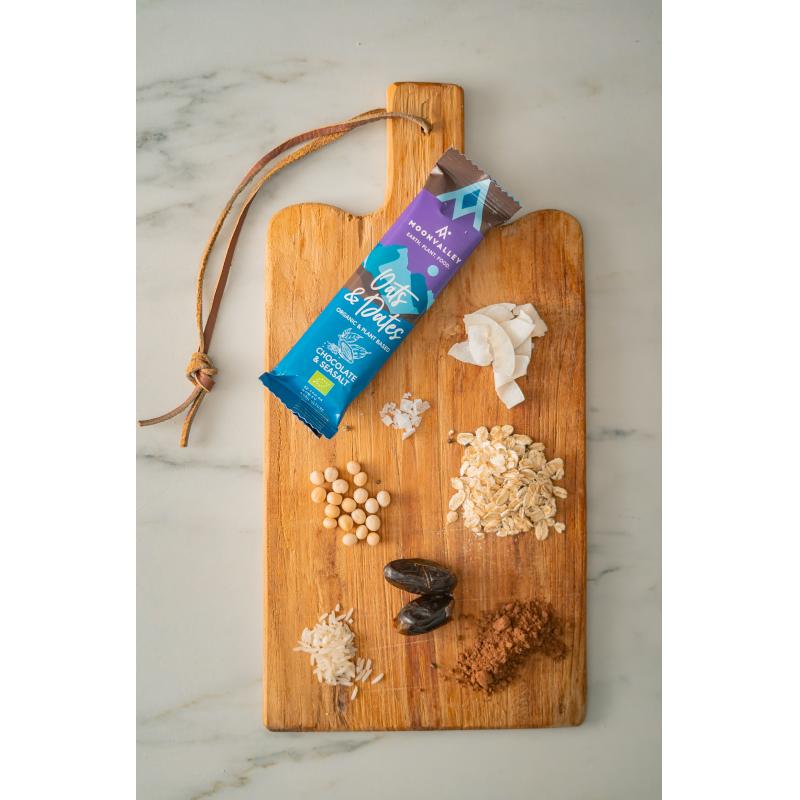 Moonvalley Energibar Sjokolade & Havsalt 50g Økologisk 1003576 Strømsø Sport 2