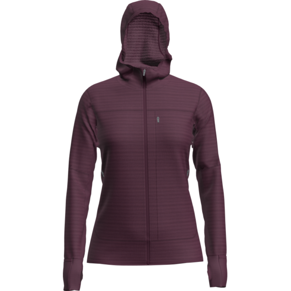 Icebreaker Icebreaker Wom Mer 300 RealFleece Desc LS Zip Hoo 0A57CS Strømsø Sport 1
