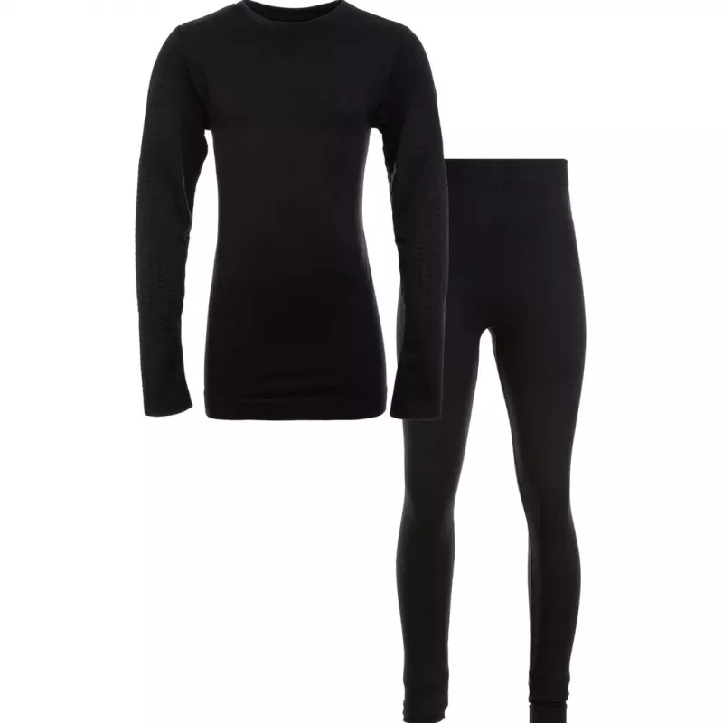 Zigzag Zigzag Gualala V2 Seamless Underwear Skiundertøy barn sort