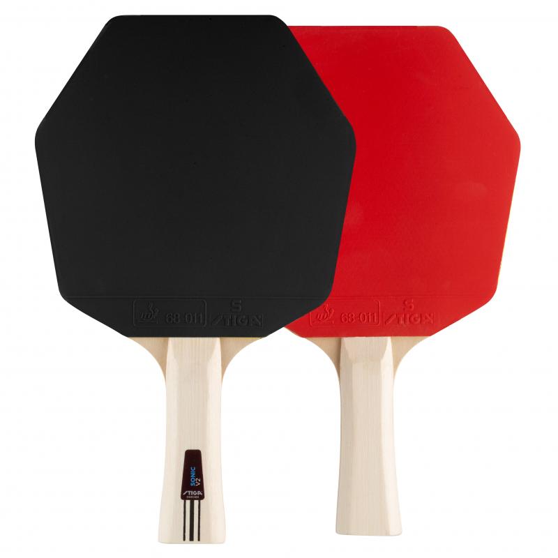 Stiga Set Sonic V2 - 2 Rack + 3 Bollar - Bordtennisracketer med 3 baller, 2 racketer - Bilde 4