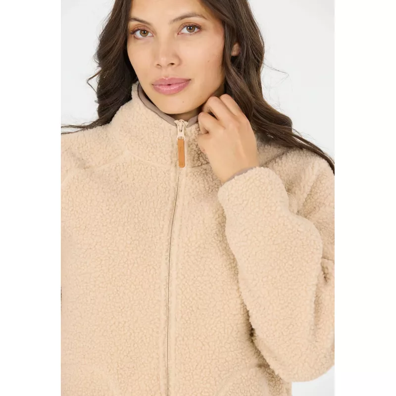 Whistler Pioneer W Long Teddy Fleece Fleecejakke Dame - Bilde 3